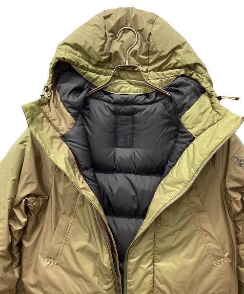 SHIGADOWN（シガダウン）SHIGADOWN (シガダウン) NANGA (ナンガ) ダウンジャケット カーキ サイズ:XLの古着・服飾アイテム