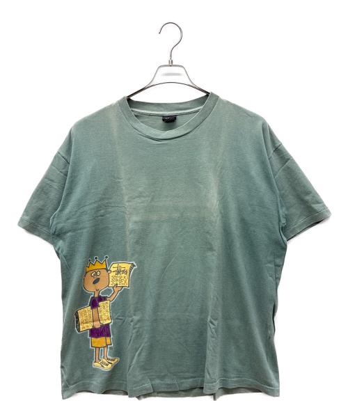 stussy（ステューシー）stussy (ステューシー) 半袖カットソー グリーン サイズ:XLの古着・服飾アイテム