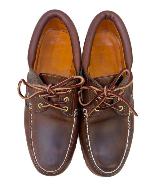 Timberland（ティンバーランド）Timberland (ティンバーランド) Authentics 3 Eye Classic Lug ブラウン サイズ:9.5Wの古着・服飾アイテム