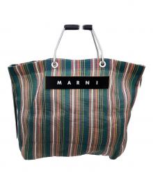 MARNI（マルニ）の古着「トートバッグ」｜グリーン×ピンク