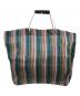 MARNI (マルニ) トートバッグ グリーン×ピンク：7000円