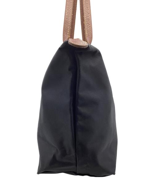 LONGCHAMP（ロンシャン）LONGCHAMP (ロンシャン) ハンドバッグ ブラウン×ブラックの古着・服飾アイテム