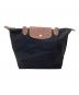 LONGCHAMP（ロンシャン）の古着「ハンドバッグ」｜ブラウン×ブラック