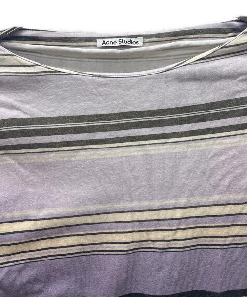 Acne studios（アクネ ストゥディオズ）Acne studios (アクネ ストゥディオズ) 長袖カットソー パープル サイズ:Sの古着・服飾アイテム