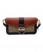 COACHコーチ）の古着「ハンドバッグ」｜ブラウン×ブラック