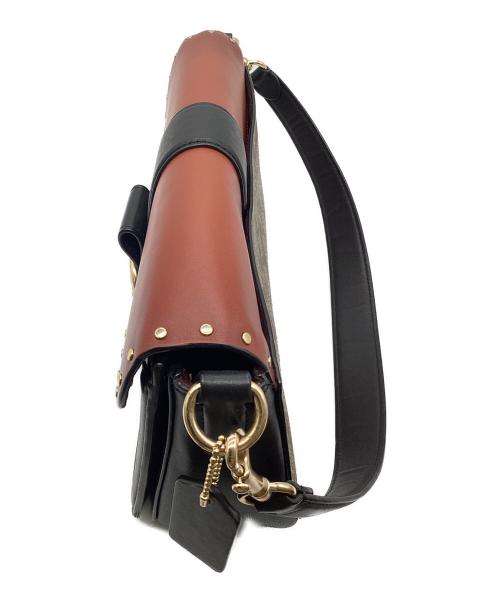 COACH（コーチ）COACH (コーチ) ハンドバッグ ブラウン×ブラックの古着・服飾アイテム