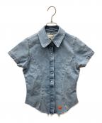 ERL×LEVI'Sイーアールエル×リーバイス）の古着「デニムシャツ」｜スカイブルー