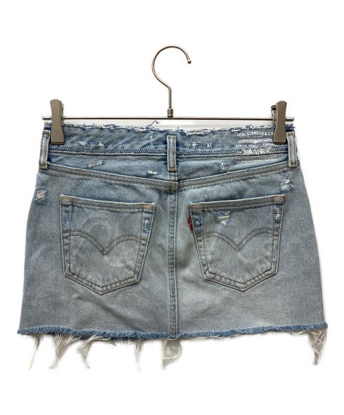 ERL（イーアールエル）ERL (イーアールエル) LEVI'S (リーバイス) デニムスカート スカイブルー サイズ:W24の古着・服飾アイテム
