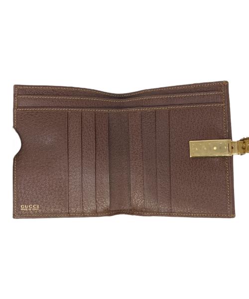 GUCCI（グッチ）GUCCI (グッチ) 2つ折り財布 ブラウンの古着・服飾アイテム