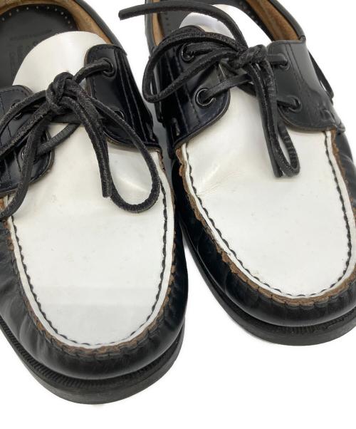 PARABOOT（パラブーツ）PARABOOT (パラブーツ) UNITED ARROWS (ユナイテッドアローズ) ミュール ホワイト×ブラック サイズ:不明の古着・服飾アイテム