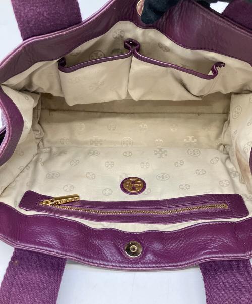 TORY BURCH（トリーバーチ）TORY BURCH (トリーバーチ) ハンドバッグ パープルの古着・服飾アイテム