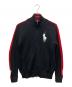 POLO RALPH LAUREN（ポロ・ラルフローレン）の古着「ジップニット」｜ブラック×レッド