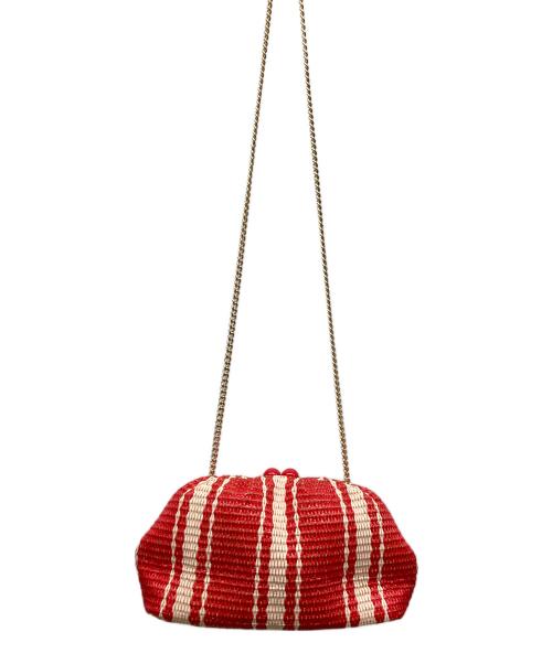 Kate Spade（ケイトスペード）Kate Spade (ケイトスペード) ショルダーバッグ レッド×ベージュの古着・服飾アイテム