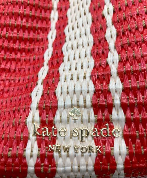 Kate Spade（ケイトスペード）Kate Spade (ケイトスペード) ショルダーバッグ レッド×ベージュの古着・服飾アイテム