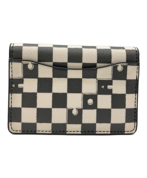 COACH（コーチ）COACH (コーチ) パスケース ブラック×ホワイトの古着・服飾アイテム