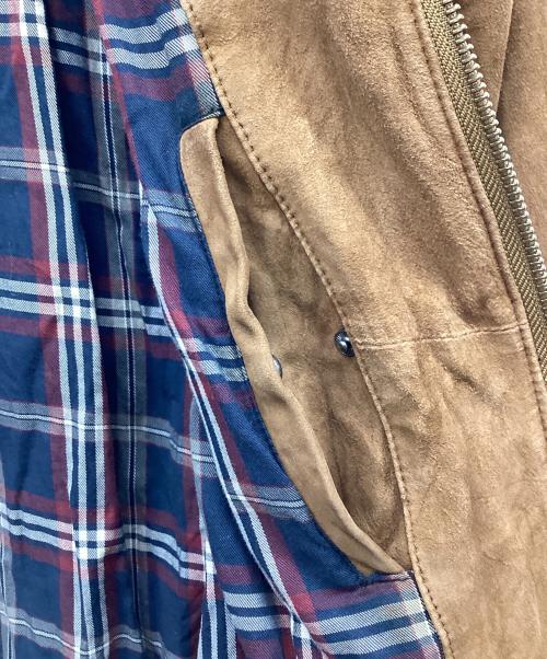 BROOKS BROTHERS（ブルックスブラザーズ）BROOKS BROTHERS (ブルックスブラザーズ) スエードブルゾン ブラウン サイズ:Sの古着・服飾アイテム