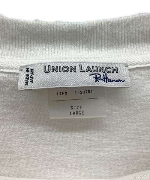 UNION LAUNCH（ユニオンランチ）UNION LAUNCH (ユニオンランチ) Ron Herman (ロンハーマン) 半袖カットソー ホワイト サイズ:LARGEの古着・服飾アイテム