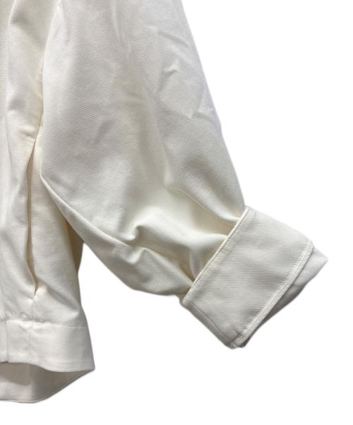 ebure（エブール）ebure (エブール) ノーカラージャケット アイボリー サイズ:36の古着・服飾アイテム