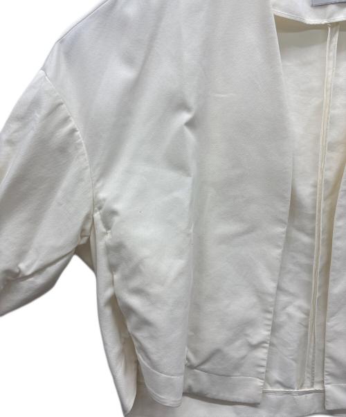 ebure（エブール）ebure (エブール) ノーカラージャケット アイボリー サイズ:36の古着・服飾アイテム