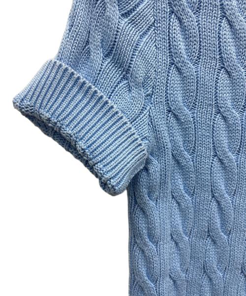 POLO RALPH LAUREN（ポロ・ラルフローレン）POLO RALPH LAUREN (ポロ・ラルフローレン) 半袖カーディガン スカイブルー サイズ:Sの古着・服飾アイテム