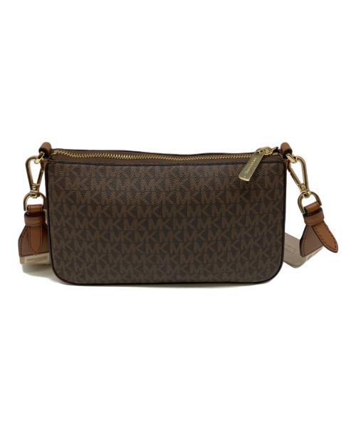 MICHAEL KORS（マイケルコース）MICHAEL KORS (マイケルコース) ショルダーバッグ ブラウン×ベージュの古着・服飾アイテム