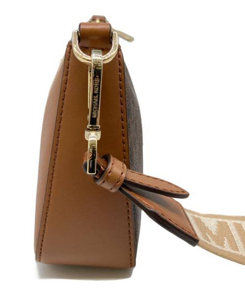 MICHAEL KORS（マイケルコース）MICHAEL KORS (マイケルコース) ショルダーバッグ ブラウン×ベージュの古着・服飾アイテム