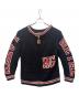 Hysteric Glamour（ヒステリックグラマー）の古着「ジップカーディガン」｜ブラック×レッド