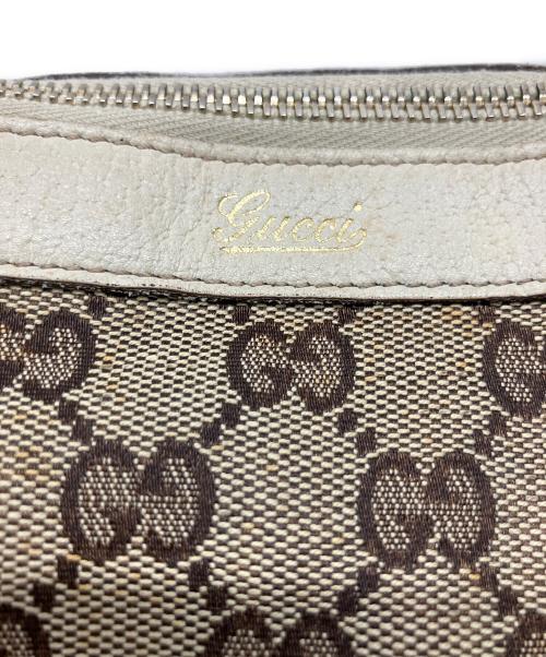 GUCCI（グッチ）GUCCI (グッチ) トートバッグ ブラウン×ベージュの古着・服飾アイテム