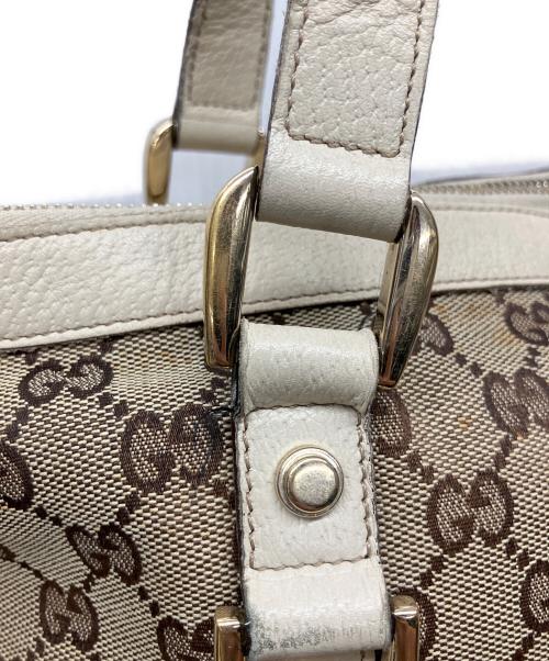 GUCCI（グッチ）GUCCI (グッチ) トートバッグ ブラウン×ベージュの古着・服飾アイテム