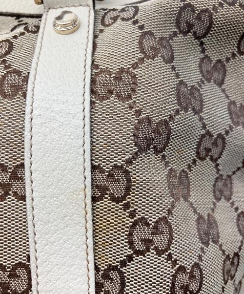 GUCCI（グッチ）GUCCI (グッチ) トートバッグ ブラウン×ベージュの古着・服飾アイテム