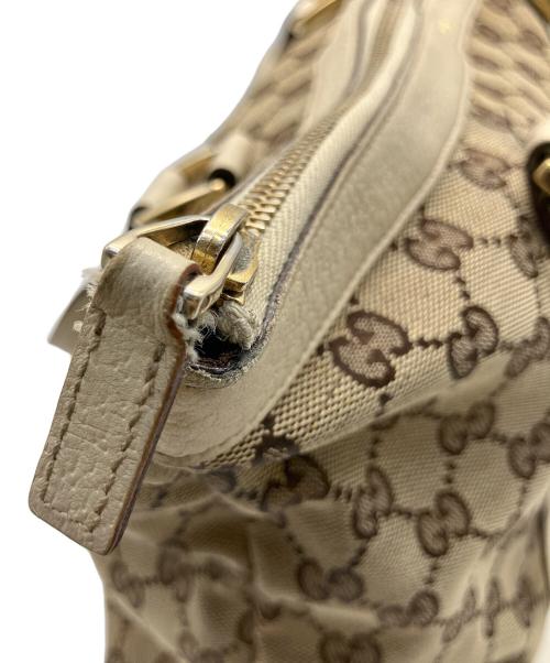 GUCCI（グッチ）GUCCI (グッチ) トートバッグ ブラウン×ベージュの古着・服飾アイテム