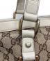 中古・古着 GUCCI (グッチ) トートバッグ ブラウン×ベージュ：15000円
