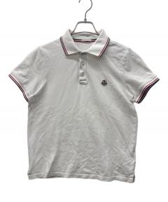 中古・古着通販】MONCLER (モンクレール) ポロシャツ ホワイト サイズ