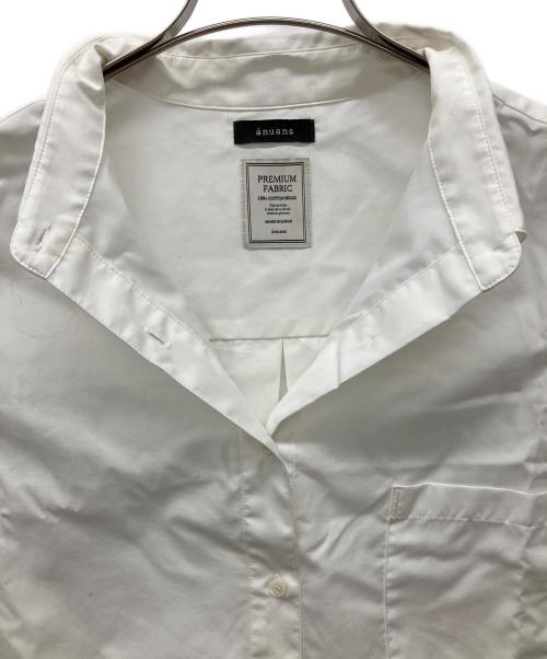 anuans（アニュアンス）anuans (アニュアンス) 長袖シャツ ホワイト サイズ:	SIZE Freeの古着・服飾アイテム
