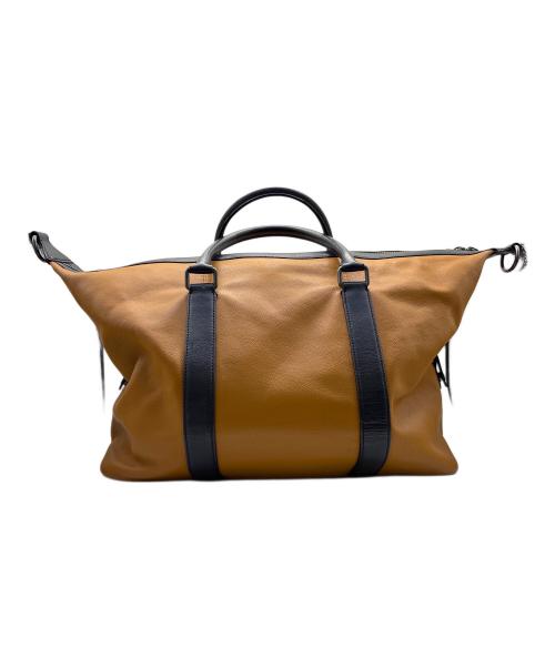 COACH（コーチ）COACH (コーチ) ボストンバッグ ブラック×ブラウンの古着・服飾アイテム