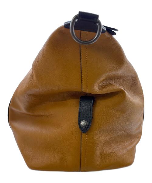 COACH（コーチ）COACH (コーチ) ボストンバッグ ブラック×ブラウンの古着・服飾アイテム