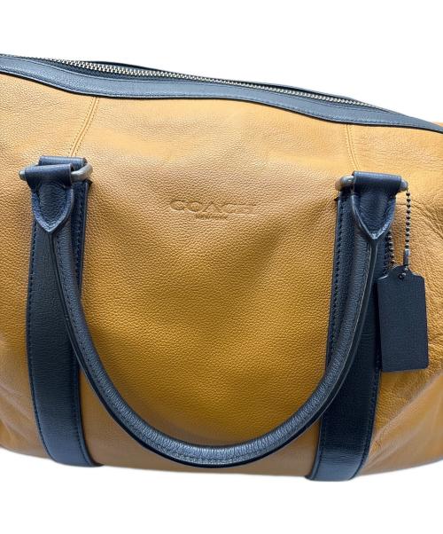 COACH（コーチ）COACH (コーチ) ボストンバッグ ブラック×ブラウンの古着・服飾アイテム