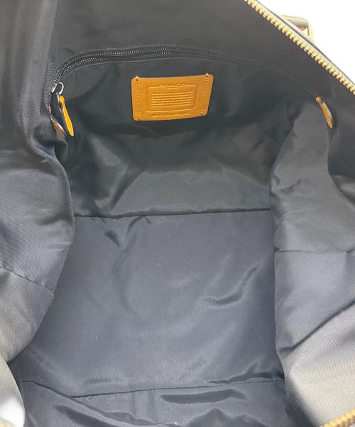 COACH（コーチ）COACH (コーチ) ボストンバッグ ブラック×ブラウンの古着・服飾アイテム