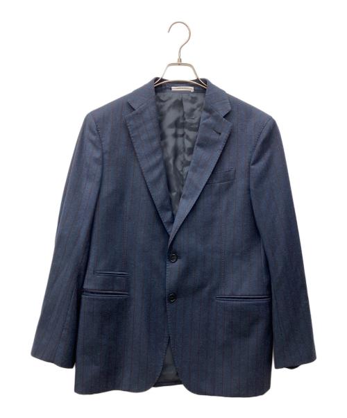 ARMANI COLLEZIONI（アルマーニ コレツィオーニ）ARMANI COLLEZIONI (アルマーニ コレツィオーニ) セットアップスーツ ネイビー×ブラウン サイズ:50の古着・服飾アイテム