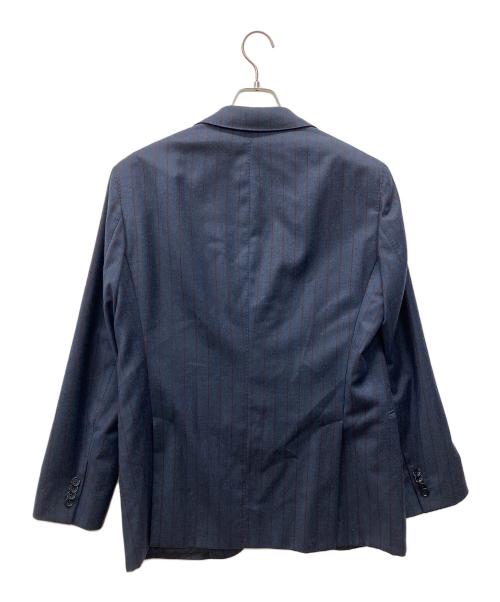 ARMANI COLLEZIONI（アルマーニ コレツィオーニ）ARMANI COLLEZIONI (アルマーニ コレツィオーニ) セットアップスーツ ネイビー×ブラウン サイズ:50の古着・服飾アイテム