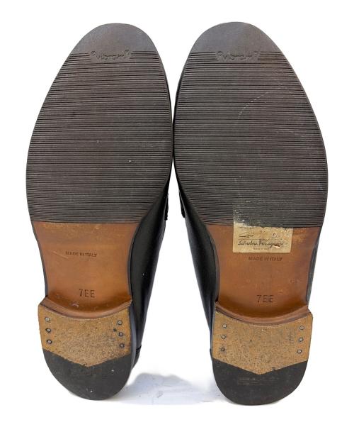 Salvatore Ferragamo（サルヴァトーレ フェラガモ）Salvatore Ferragamo (サルヴァトーレ フェラガモ) コインローファー ブラック サイズ:7の古着・服飾アイテム