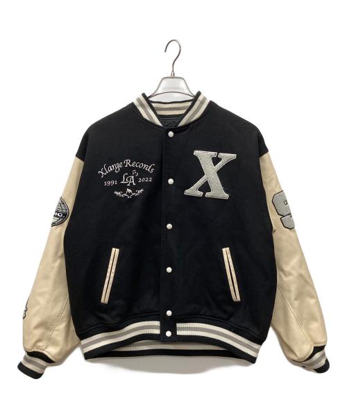 X-LARGE（エクストララージ）X-LARGE (エクストララージ) スタジャン ブラック×アイボリー サイズ:XLの古着・服飾アイテム