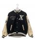 X-LARGE（エクストララージ）の古着「スタジャン」｜ブラック×アイボリー