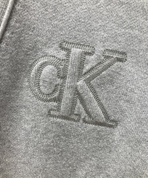 Calvin Klein Jeans（カルバンクラインジーンズ）Calvin Klein Jeans (カルバンクラインジーンズ) 厚手カーディガン グレー サイズ:Ｌの古着・服飾アイテム