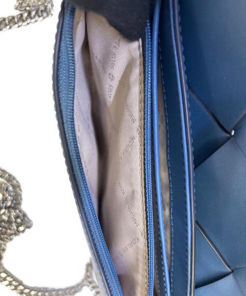 MICHAEL KORS（マイケルコース）MICHAEL KORS (マイケルコース) チェーンショルダーバッグ ブルーの古着・服飾アイテム