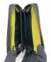 中古・古着 DIESEL (ディーゼル) ラウンドファスナー財布 ブラック×イエロー：5000円