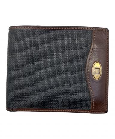 中古・古着通販】dunhill (ダンヒル) 2つ折り財布 ブラウン×グリーン