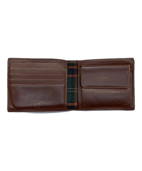 dunhill（ダンヒル）dunhill (ダンヒル) 2つ折り財布 ブラウン×グリーンの古着・服飾アイテム
