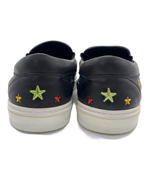 JIMMY CHOO（ジミーチュウ）JIMMY CHOO (ジミーチュウ) スリッポン ブラックマルチ サイズ:41の古着・服飾アイテム