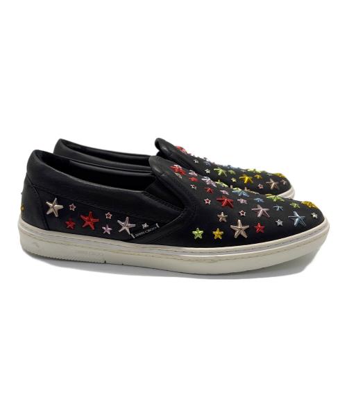 JIMMY CHOO（ジミーチュウ）JIMMY CHOO (ジミーチュウ) スリッポン ブラックマルチ サイズ:41の古着・服飾アイテム